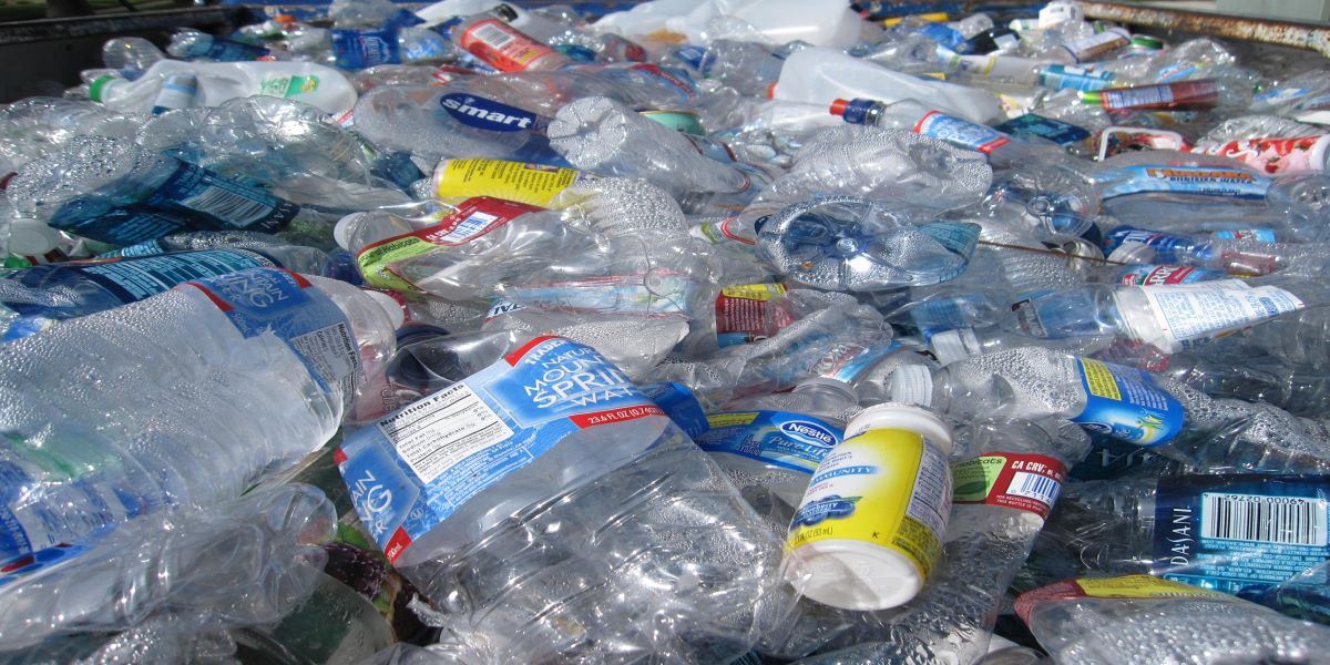 Photo of a pile of discarded plastic packaging.